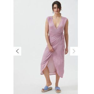 UO Zina Wrap Midi Dress